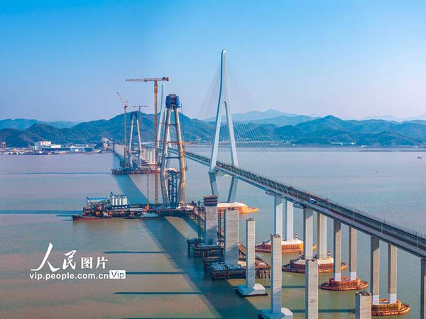 浙江寧波：象山港跨海大橋建設有序推進